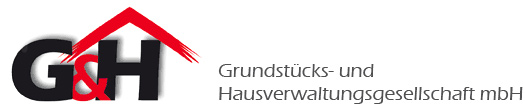 Logo der G&H Grundstück- und Hausverwaltung im Querformat
